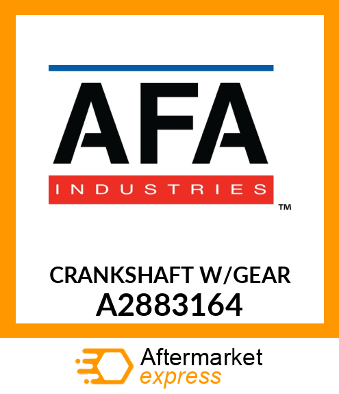 CRANKSHAFT W/GEAR A2883164