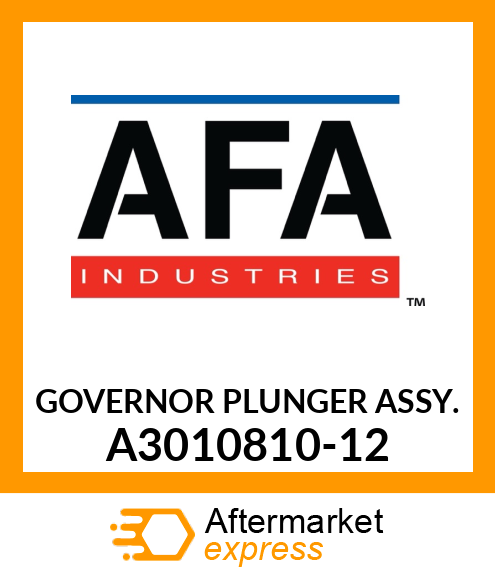 GOVERNOR PLUNGER ASSY. A3010810-12