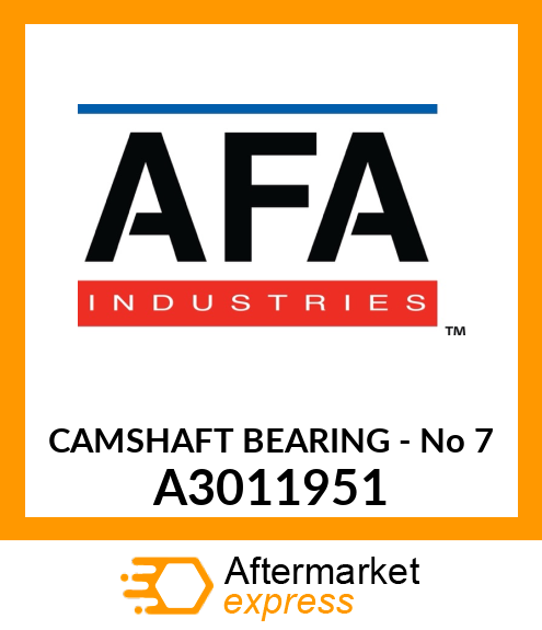 CAMSHAFT BEARING - No 7 A3011951