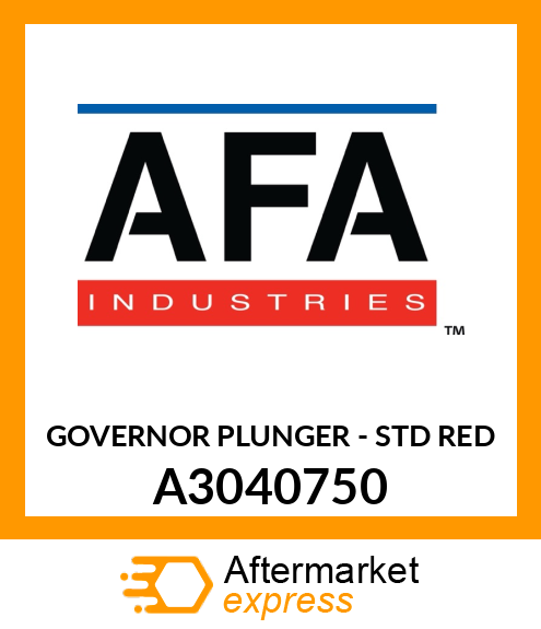 GOV.PLUNGER STD.RED A3040750