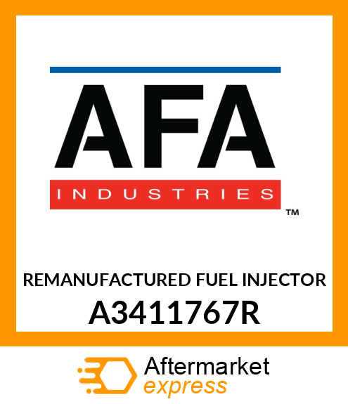 REMANUFACTURED FUEL INJECTOR A3411767R