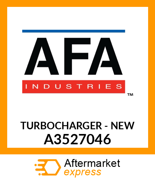 TURBOCHARGER - NEW A3527046