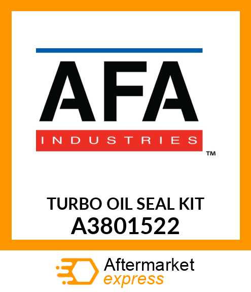 TURBO OIL SEAL KIT A3801522