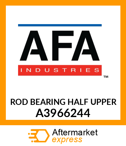 ROD BEARING HALF UPPER A3966244