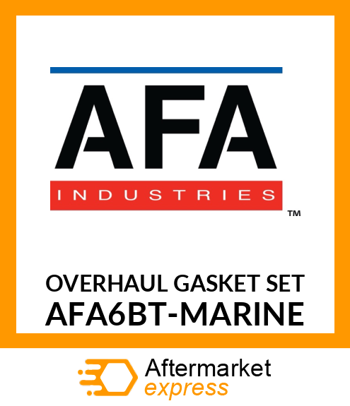 OVERHAUL GASKET SET AFA6BT-MARINE