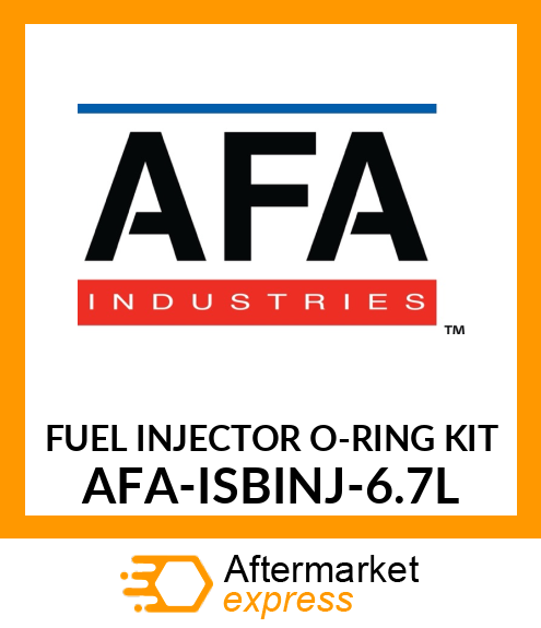 FUEL INJECTOR O-RING KIT AFA-ISBINJ-6.7L