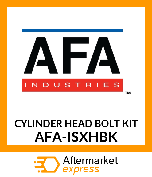 CYLINDER HEAD BOLT KIT AFA-ISXHBK