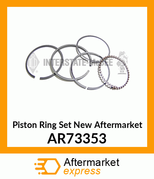 Piston Ring Set New Aftermarket AR73353