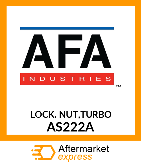 LOCK NUT,TURBO AS222A