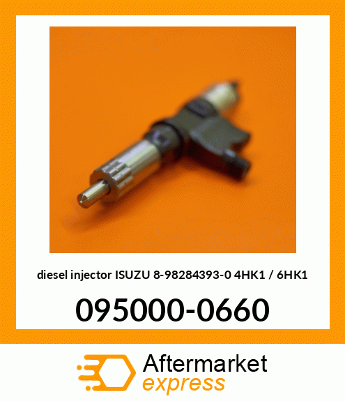 diesel injector ISUZU 8-98284393-0 4HK1 / 6HK1 095000-0660