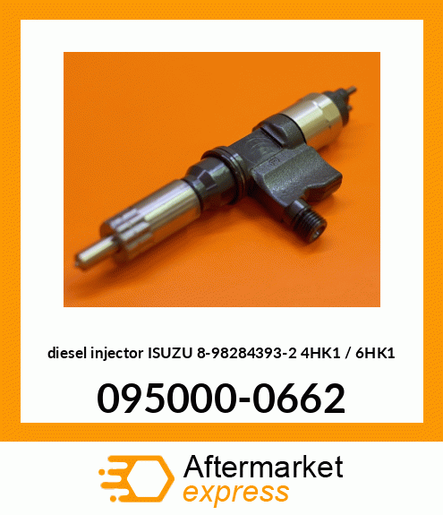 diesel injector ISUZU 8-98284393-2 4HK1 / 6HK1 095000-0662