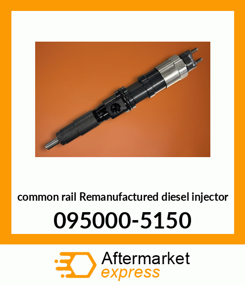 Spare part 095000-5150 + common rail Remanufactured diesel injector