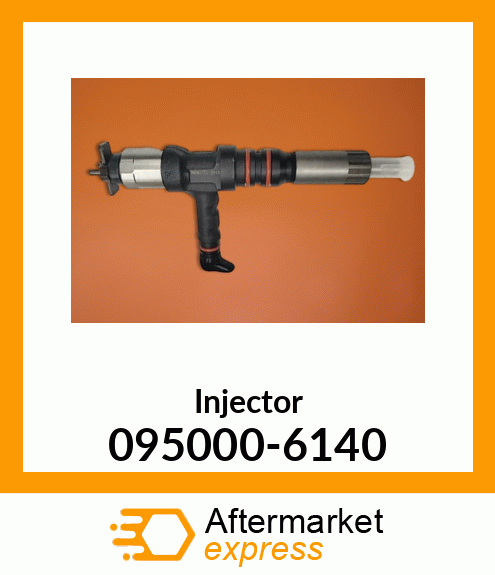 Spare part 095000-6140 + common rail Remanufactured diesel injector