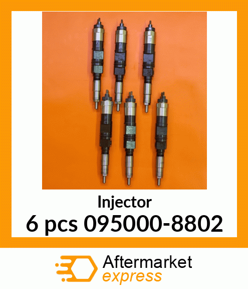 Injector 6 pcs 095000-8802