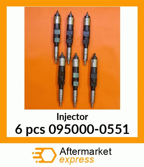 Spare part 6 pcs 095000-0551 + Injector