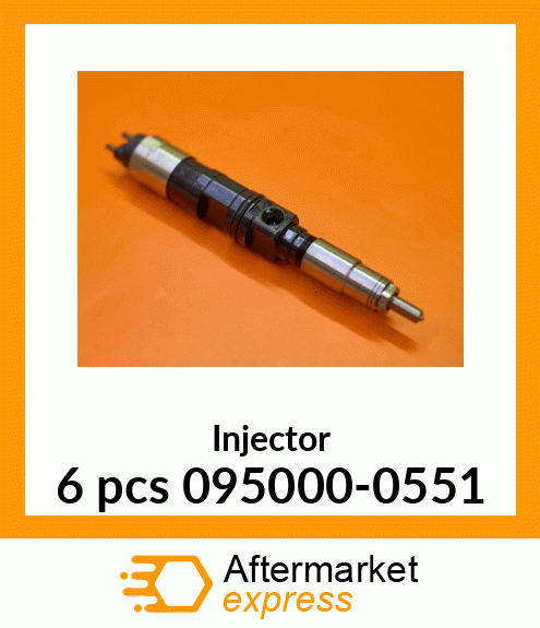 Injector 6 pcs 095000-0551