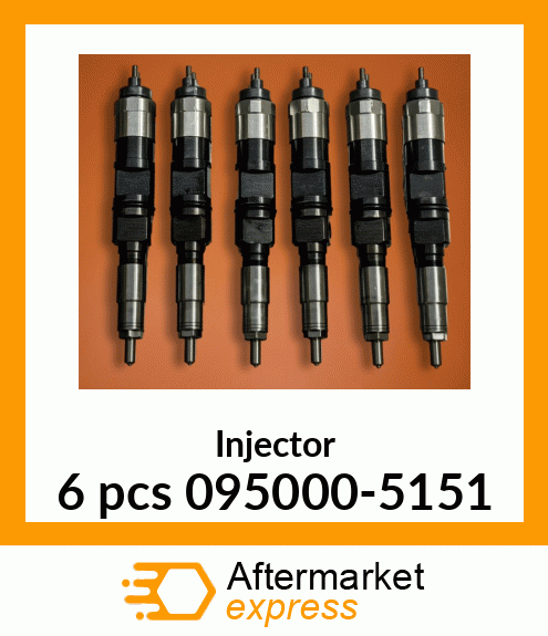 Injector 6 pcs 095000-5151