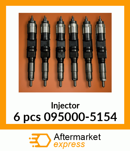 Injector 6 pcs 095000-5154