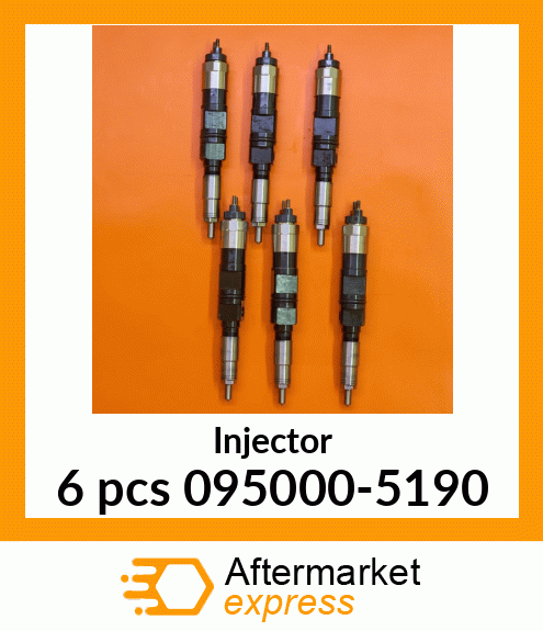 Injector 6 pcs 095000-5190