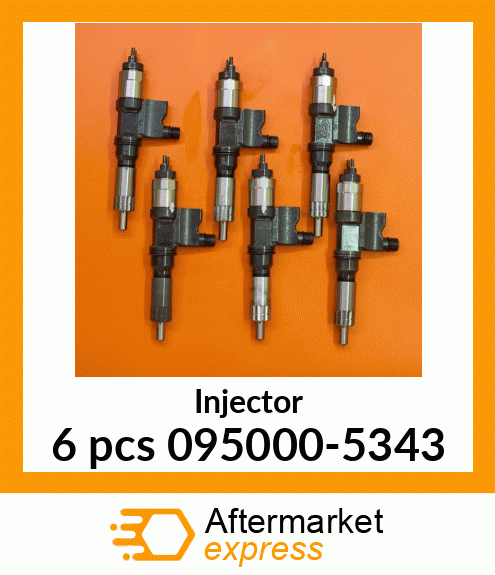 Injector 6 pcs 095000-5343