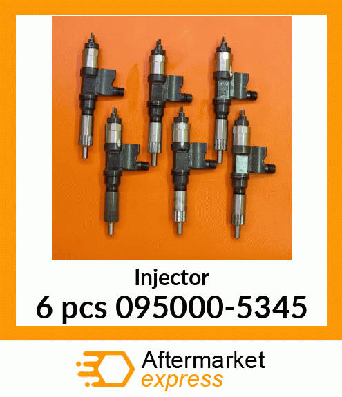 Injector 6 pcs 095000-5345