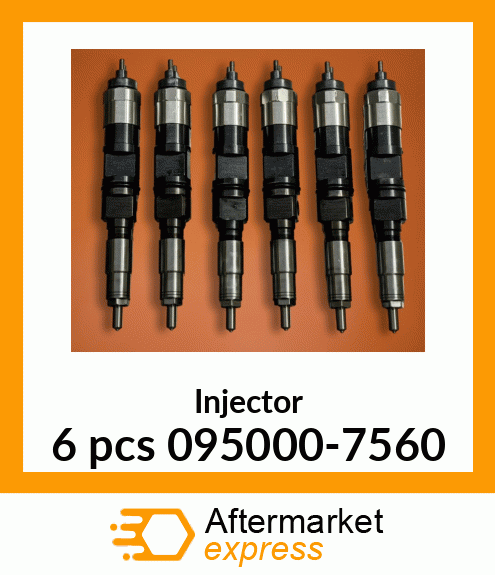 Injector 6 pcs 095000-7560