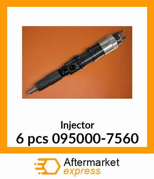 Injector 6 pcs 095000-7560