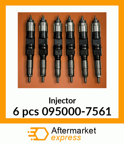 Injector 6 pcs 095000-7561