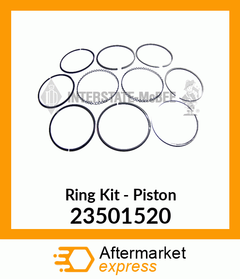 Spare part 23501520 + New Aftermarket RING SET, NA