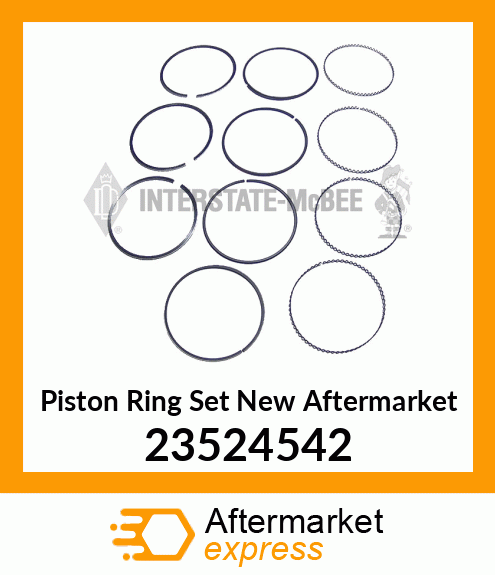Piston Ring Set New Aftermarket 23524542