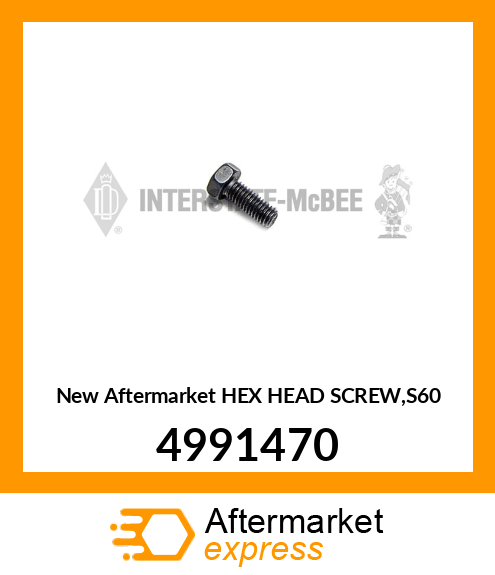 New Aftermarket HEX HEAD SCREW,S60 4991470