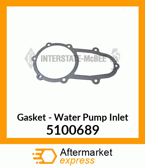 New Aftermarket GASKET, WTR PUMP INLET 5100689