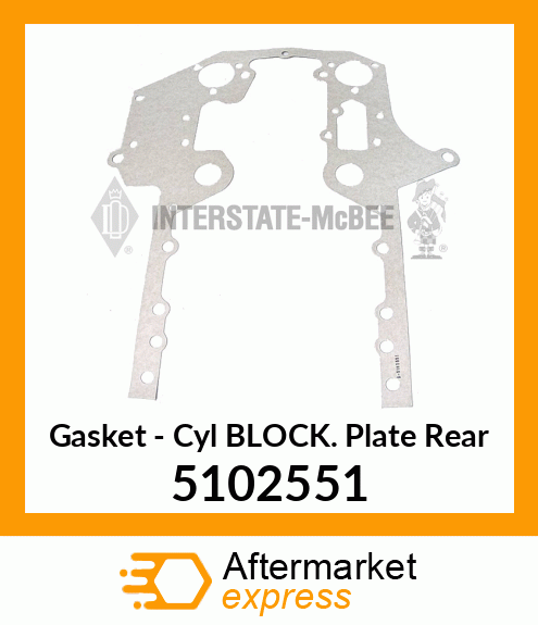 New Aftermarket GASKET, CYL BLOCK FRONT 5102551