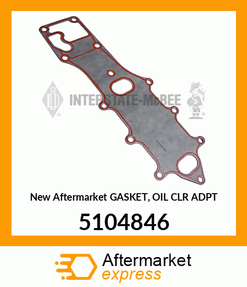 New Aftermarket GASKET, OIL CLR ADPT 5104846