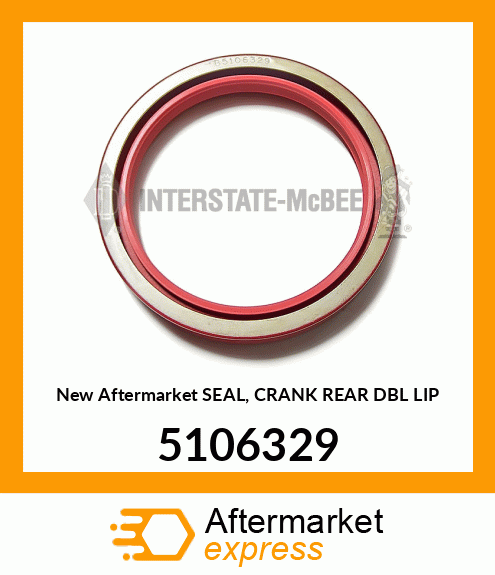 New Aftermarket SEAL, CRANK REAR DBL LIP 5106329