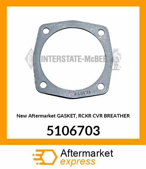 New Aftermarket GASKET, RCKR CVR BREATHER 5106703