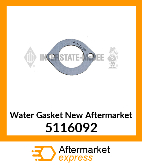 Water Gasket New Aftermarket 5116092