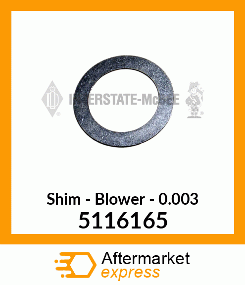 New Aftermarket BLOWER SHIM .003 5116165