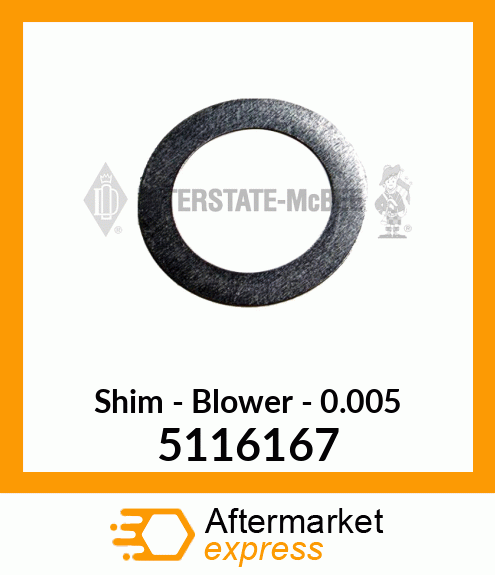 New Aftermarket BLOWER SHIM .005 5116167