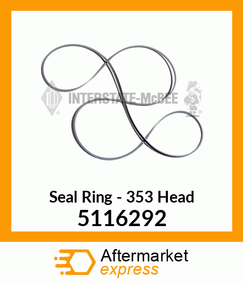 New Aftermarket SEAL RING 3-53 HEAD 5116292