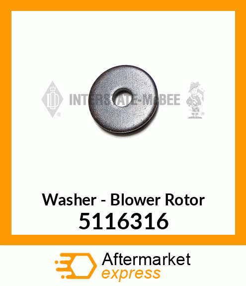 New Aftermarket WASHER, BLOWER ROTOR 5116316