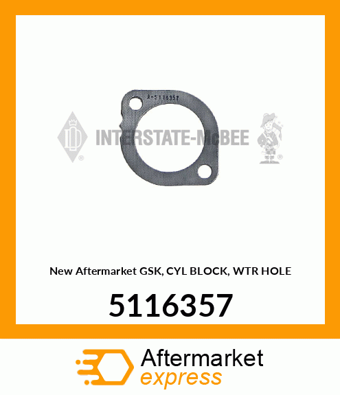 New Aftermarket GSK, CYL BLOCK, WTR HOLE 5116357