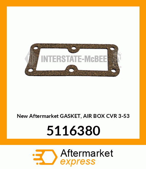 New Aftermarket GASKET, AIR BOX CVR 3-53 5116380