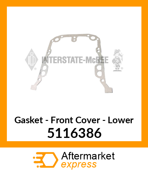 New Aftermarket GASKET, LWR FRT ENG CUP 5116386