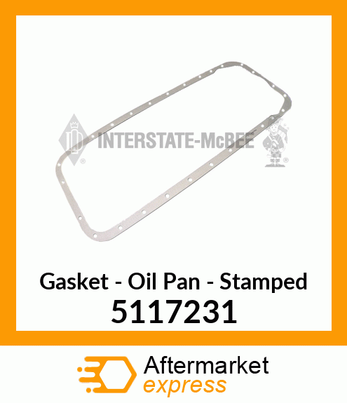 Oil Pan Gasket New Aftermarket 5117231