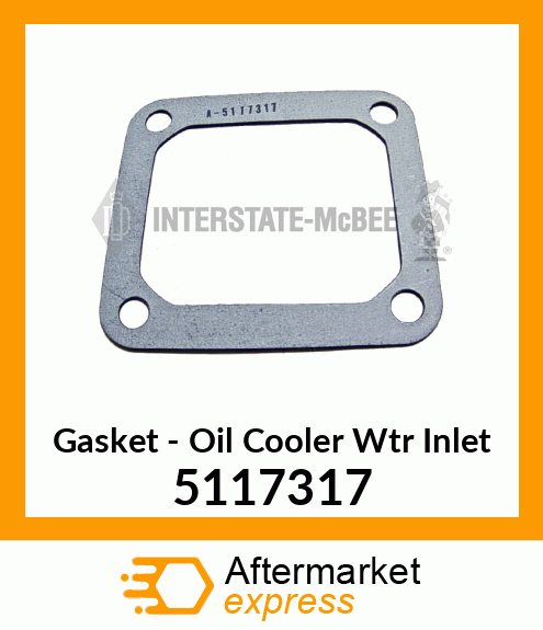 New Aftermarket GASKET, LOW WTR CLR INLT 5117317