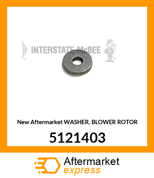 Spare part 5121403 + New Aftermarket WASHER, BLOWER ROTOR