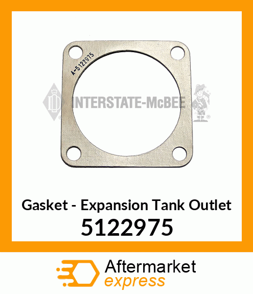 New Aftermarket GASKET, EXP. TANK OUTLET 5122975