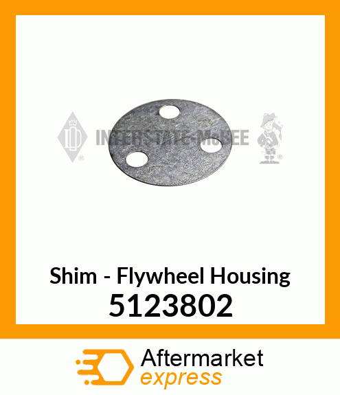 Spare part 5123802 + New Aftermarket SHIM, FLYWHEEL HSG.