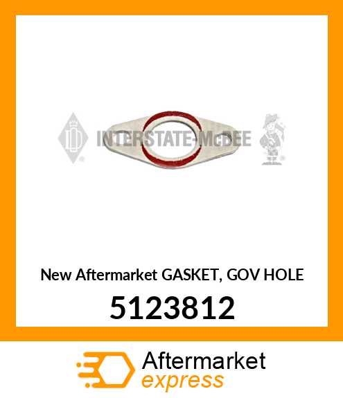 New Aftermarket GASKET, GOV HOLE 5123812
